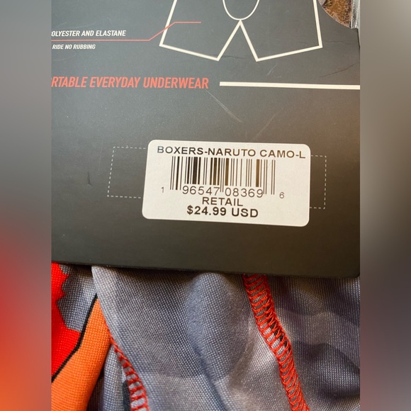 PSD Men’s Sz L (36-38) Focus Fit Boxer Brief Underwear Naruto Camo NWT $24.99 - Picture 4 of 4